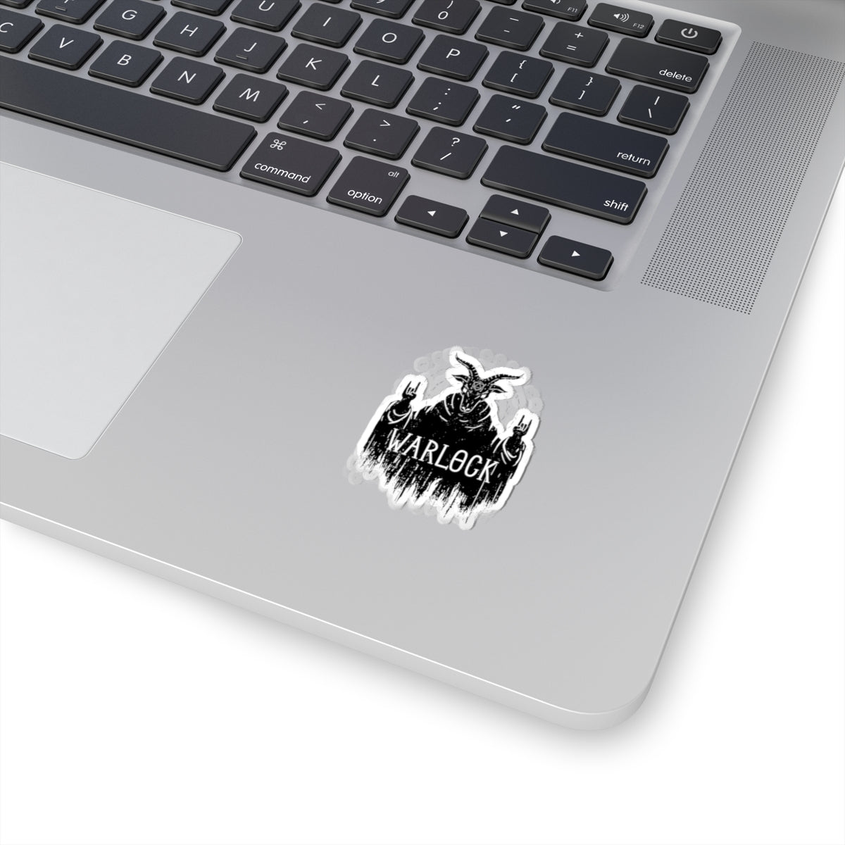 Warlock Kiss-Cut Sticker — Occult Goat-Head Design for Laptops, Journals & Gaming Gear