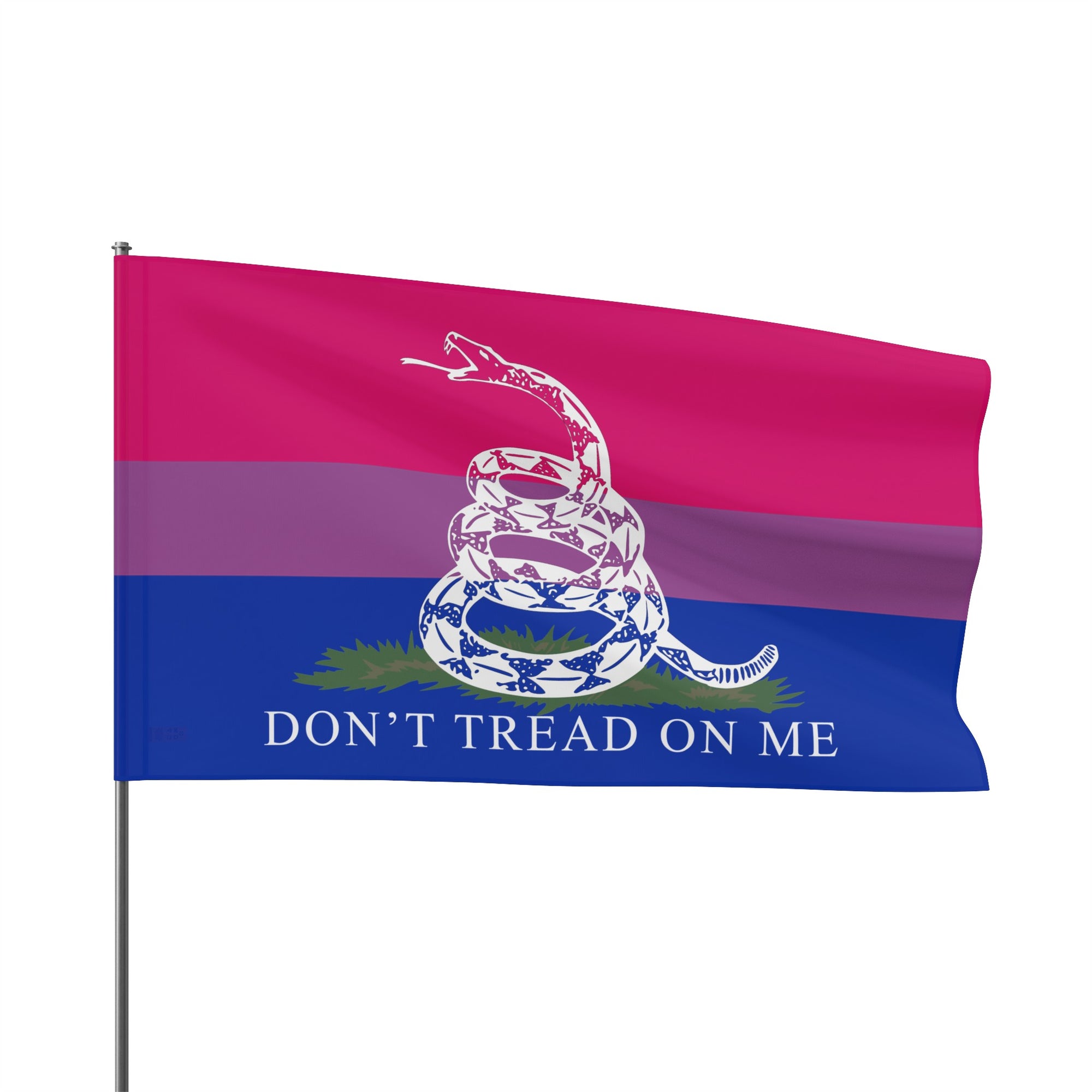 Bisexual PRIDE Gadsden Flag Home Decor  - Gemmed Firefly