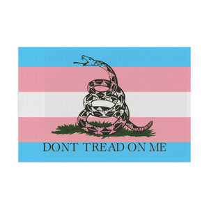 Transgender LGBTQ PRIDE Gadsden Flag Home Decor  - Gemmed Firefly