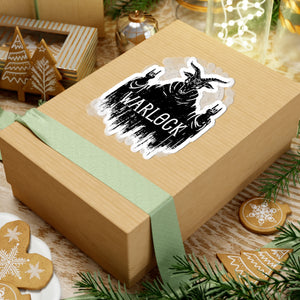 Warlock Kiss-Cut Sticker — Occult Goat-Head Design for Laptops, Journals & Gaming Gear