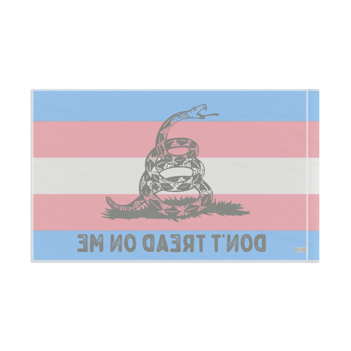 Transgender LGBTQ PRIDE Gadsden Flag Home Decor - Gemmed Firefly