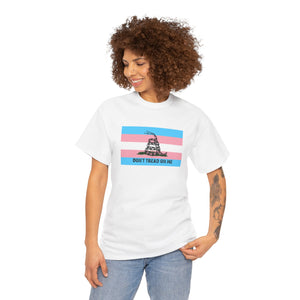 Trans Pride 'Don't Tread On Me' Tee — Transgender LGBTQ PRIDE Gadsden Flag T-Shirt