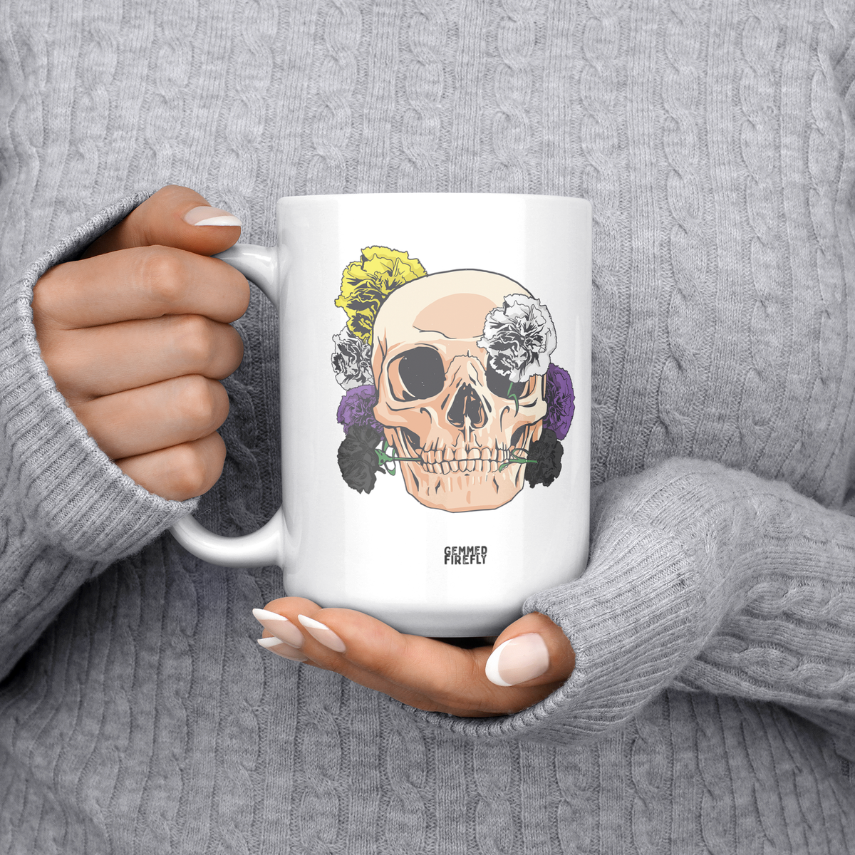 NB Necromancer Coffee Mugs - Gemmed Firefly
