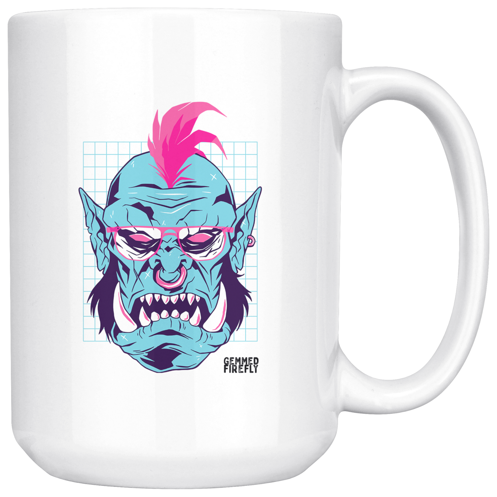 Vapor Orc Captain Mug Drinkware  - Gemmed Firefly