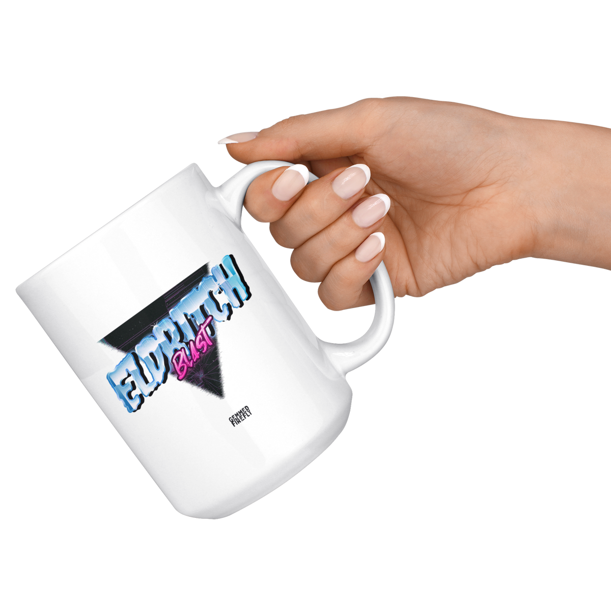 Eldritch Blast 80's Retro Mug Drinkware  - Gemmed Firefly