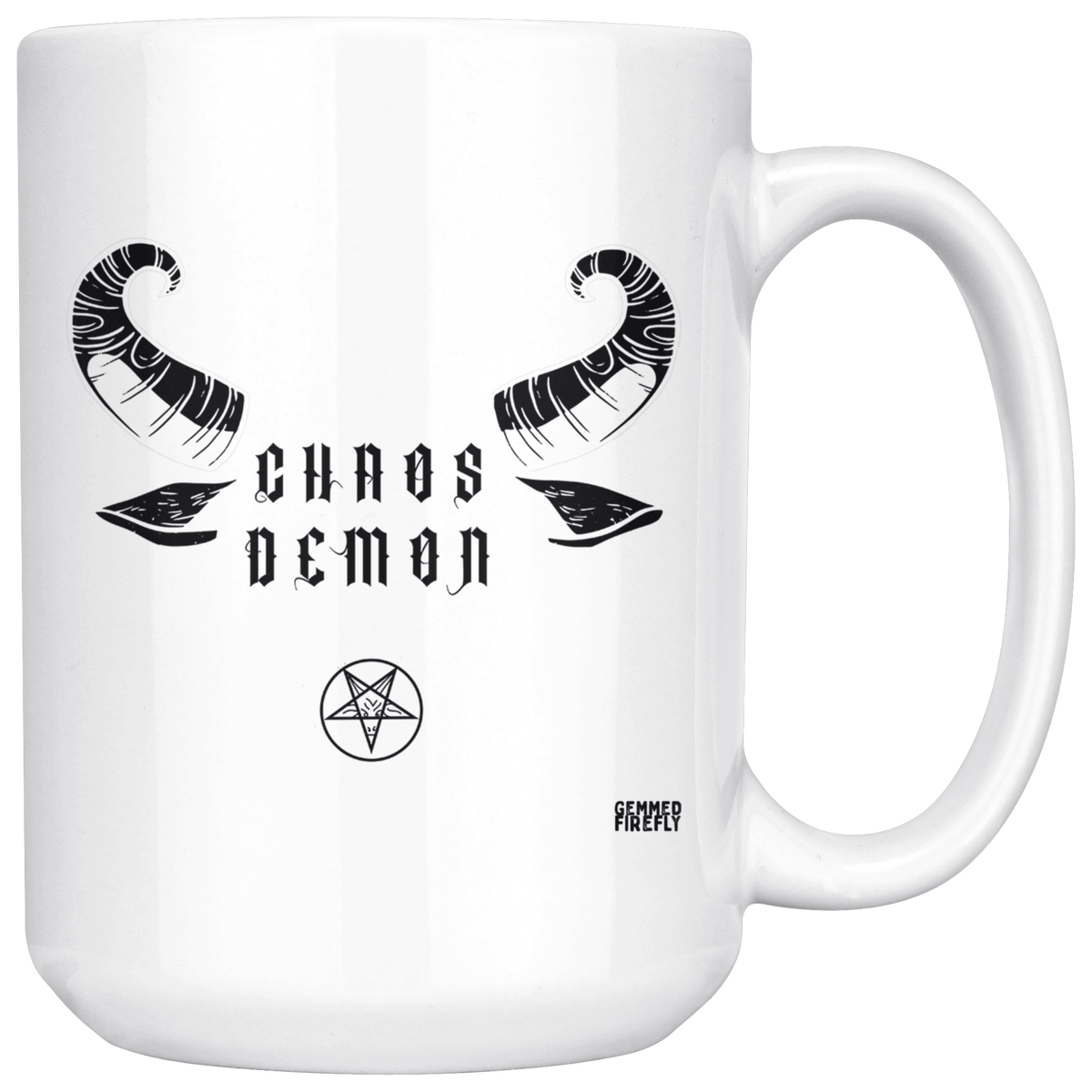 Chaos Demon Mug Drinkware  - Gemmed Firefly