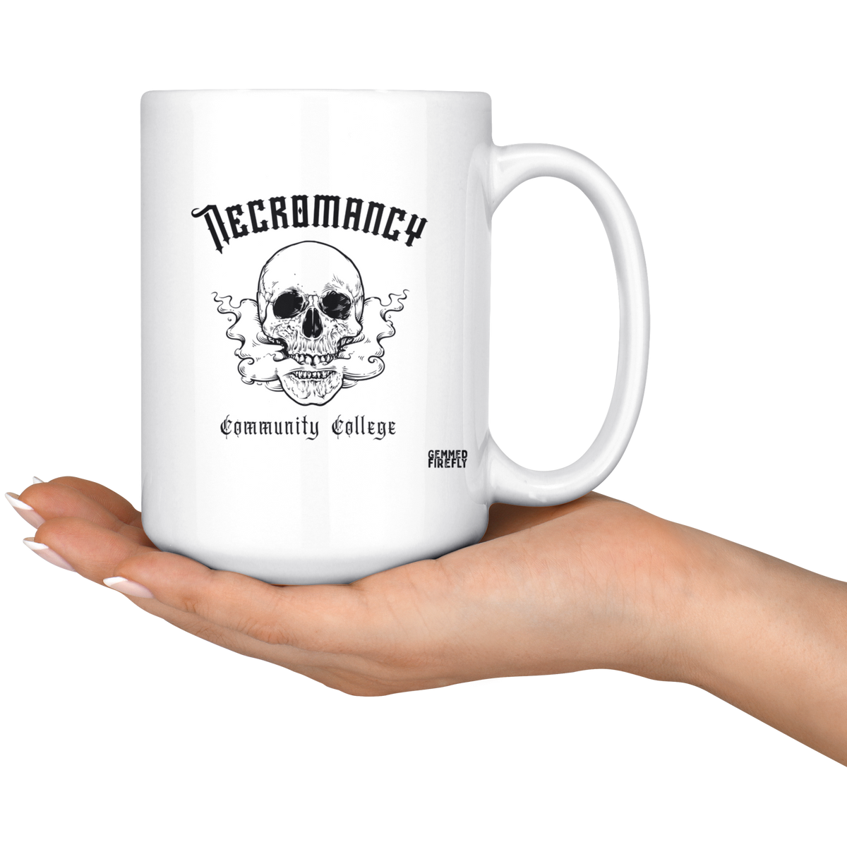 Necromancy Community College Mug Drinkware  - Gemmed Firefly