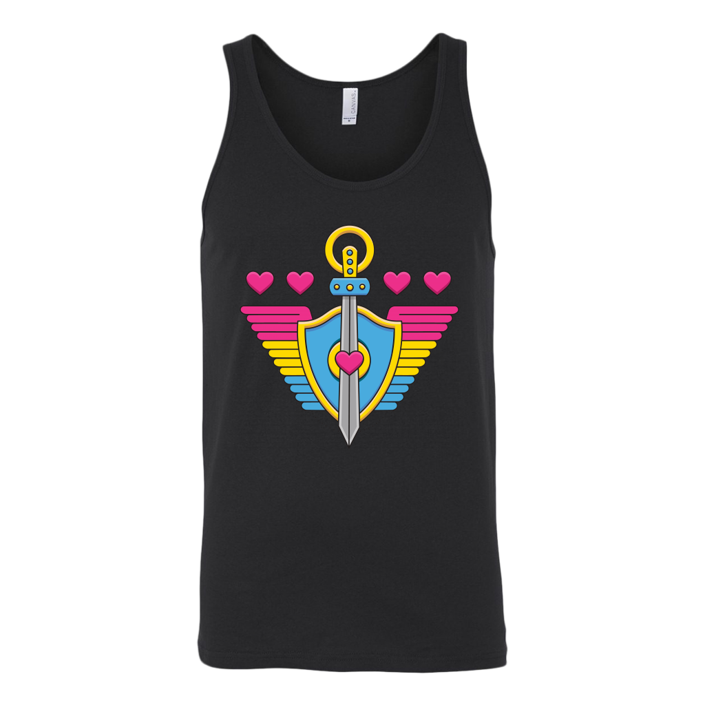 Pansexual Paladin (Badge Only) T-shirt  - Gemmed Firefly