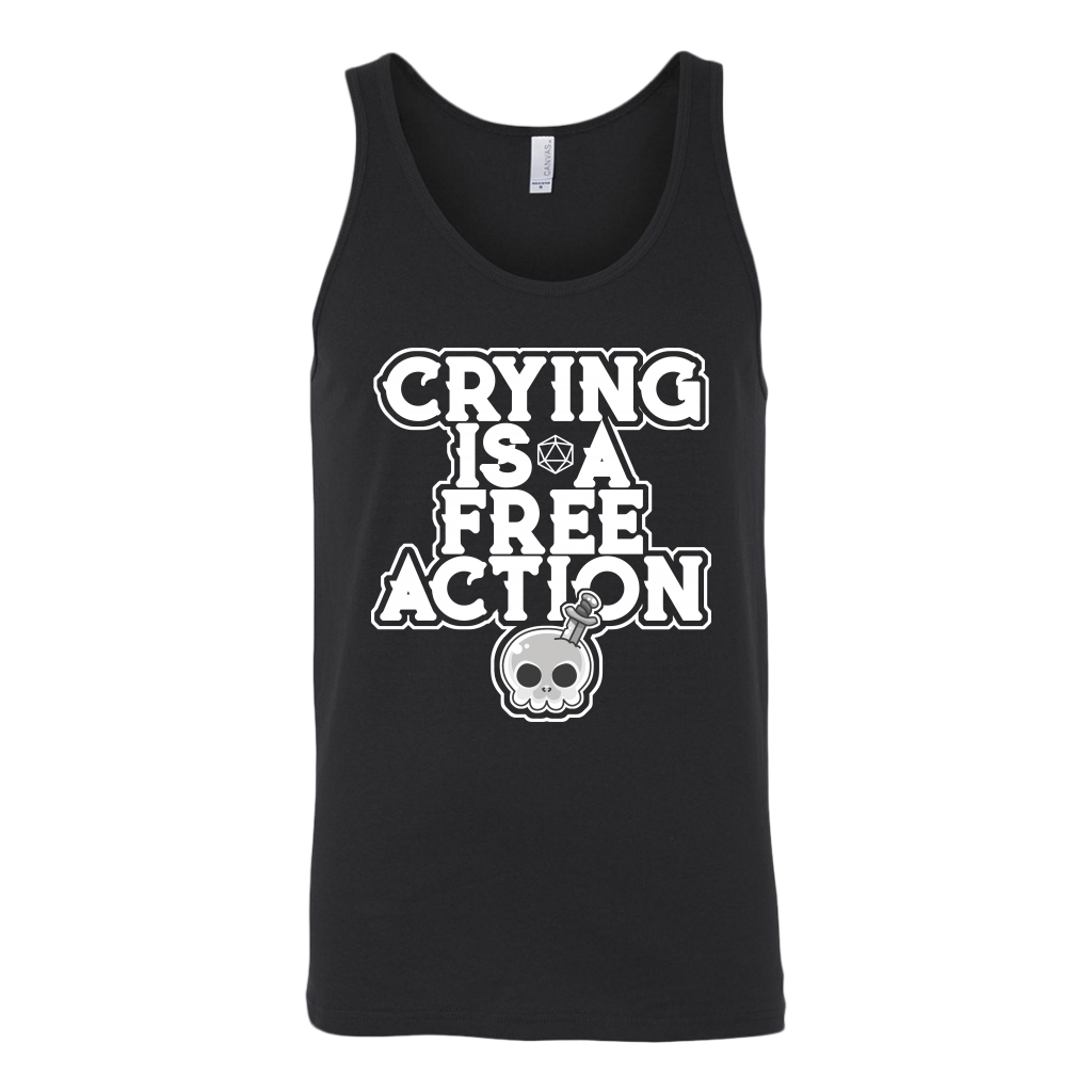 Crying is a Free Action T-shirt  - Gemmed Firefly