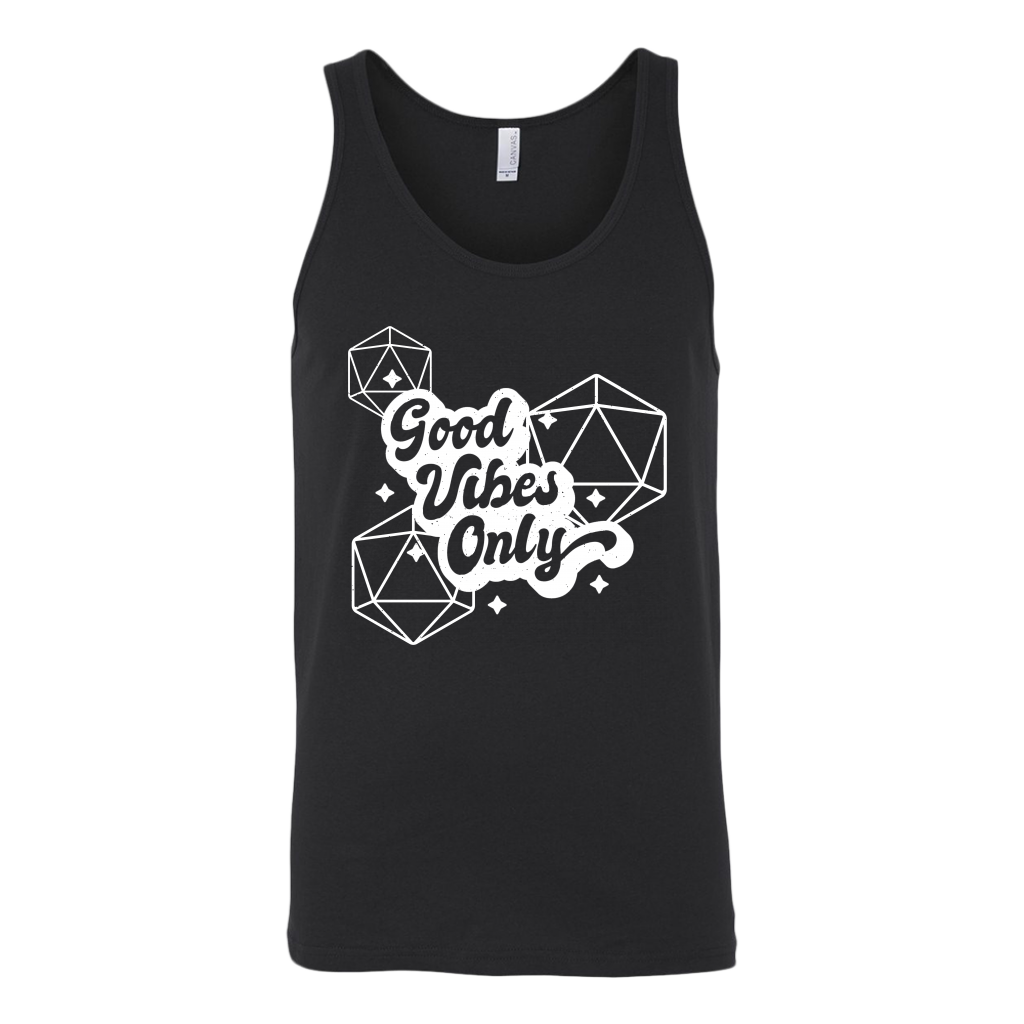 Good Vibes Only D20s T-shirt  - Gemmed Firefly