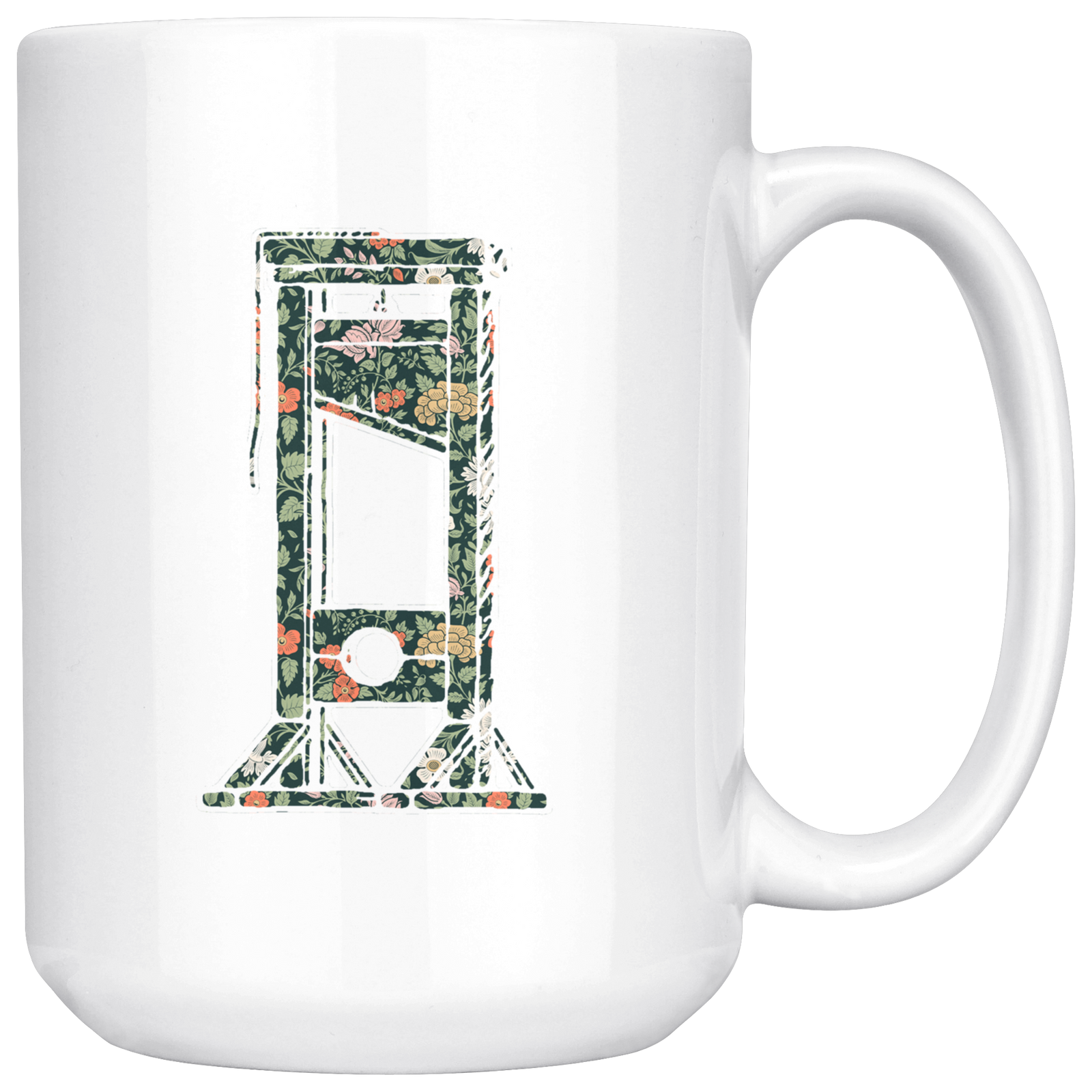 Floral French Guillotine Mug Drinkware  - Gemmed Firefly