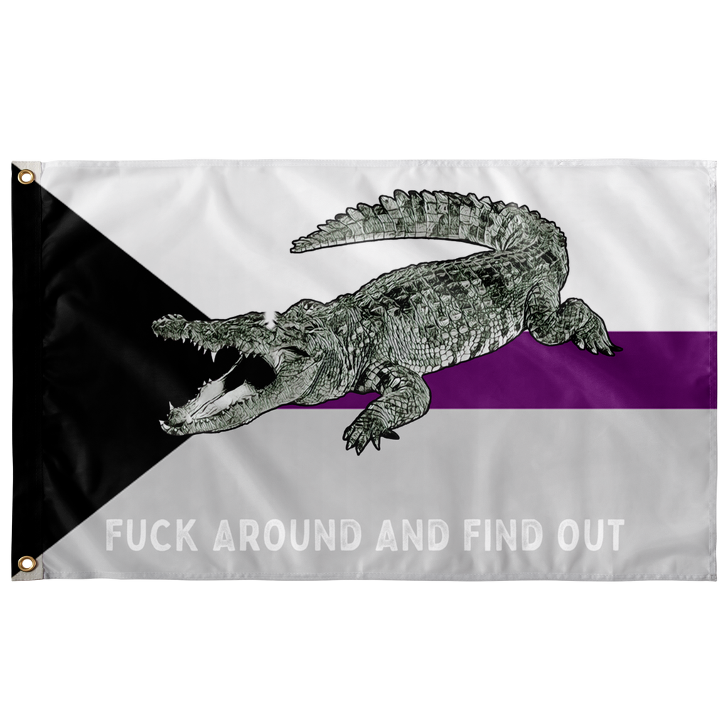 Trans Fuck Around and Find Out Gator Rage LGBT Flag