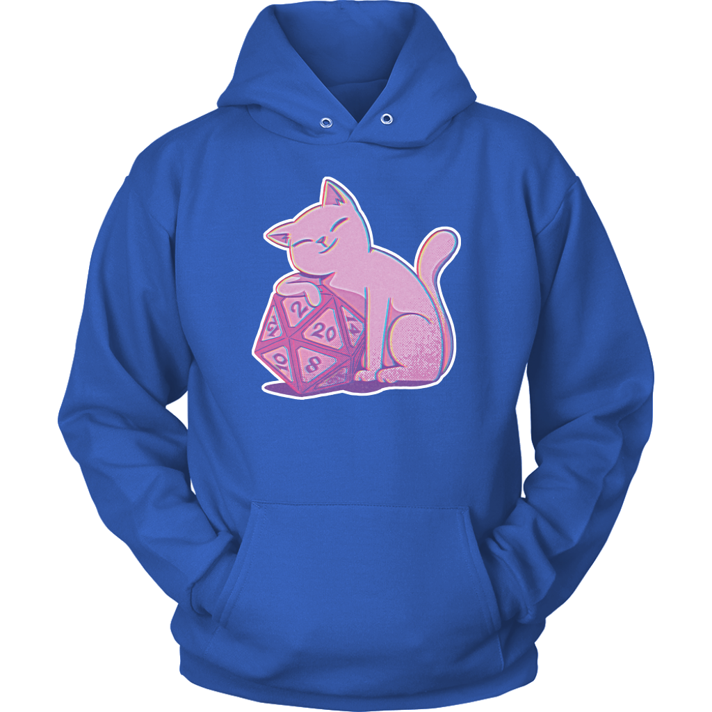Glitch Cat Hoodie T-shirt  - Gemmed Firefly