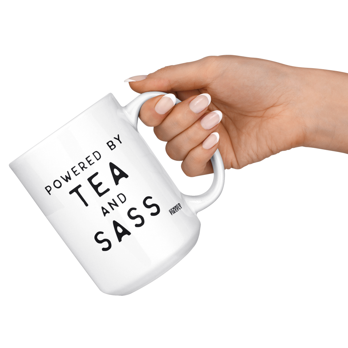Powered by Tea and Sass Mug Drinkware  - Gemmed Firefly