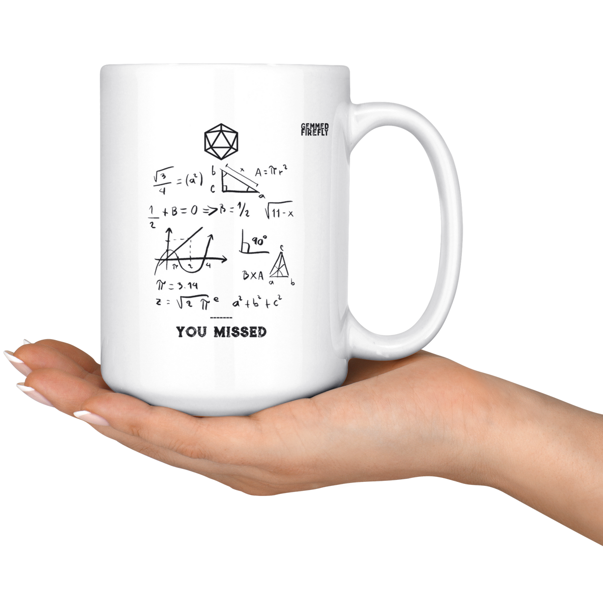 Dungeon Math Mug Drinkware  - Gemmed Firefly