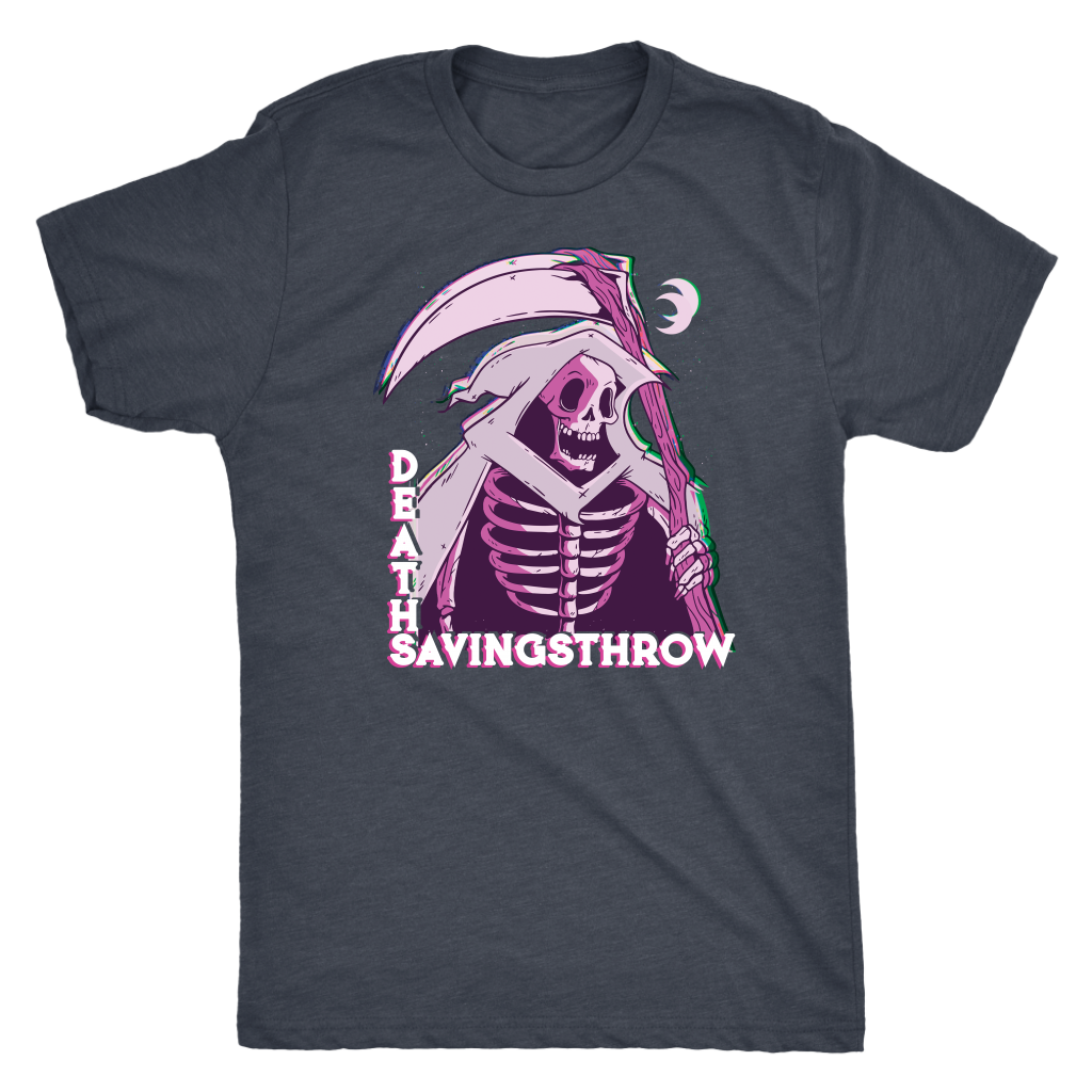 Death Save Glitch Reaper T-shirt  - Gemmed Firefly