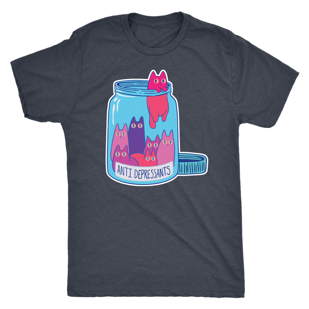 Anti-Depressants Bottle T-shirt  - Gemmed Firefly