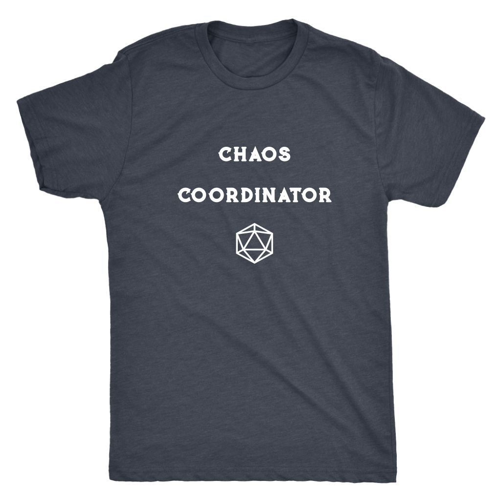 DM Chaos Coordinator D20 T-shirt  - Gemmed Firefly
