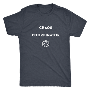 DM Chaos Coordinator D20 T-shirt  - Gemmed Firefly