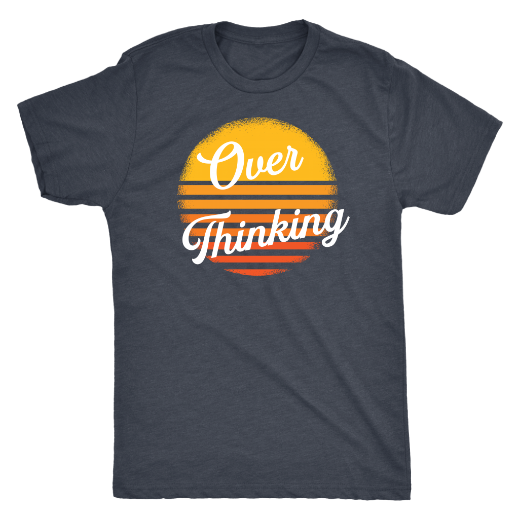 Overthinking Retro Sun T-shirt  - Gemmed Firefly