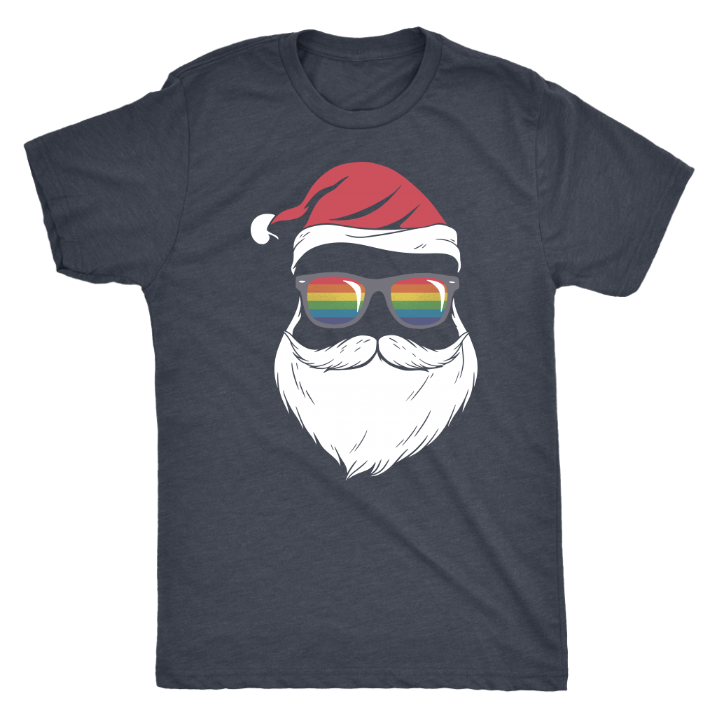 LGBT PRIDE Santa Shirt T-shirt  - Gemmed Firefly