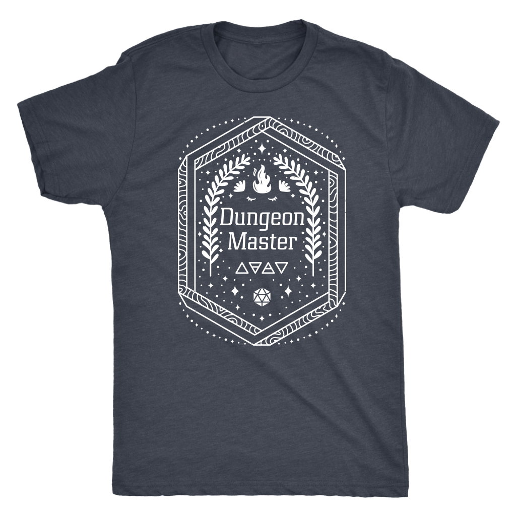 Dungeon Master Rune Crest T-shirt  - Gemmed Firefly