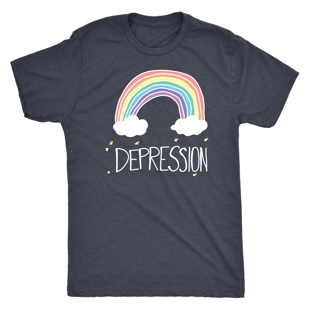 Depression Rainbow Shirt T-shirt  - Gemmed Firefly