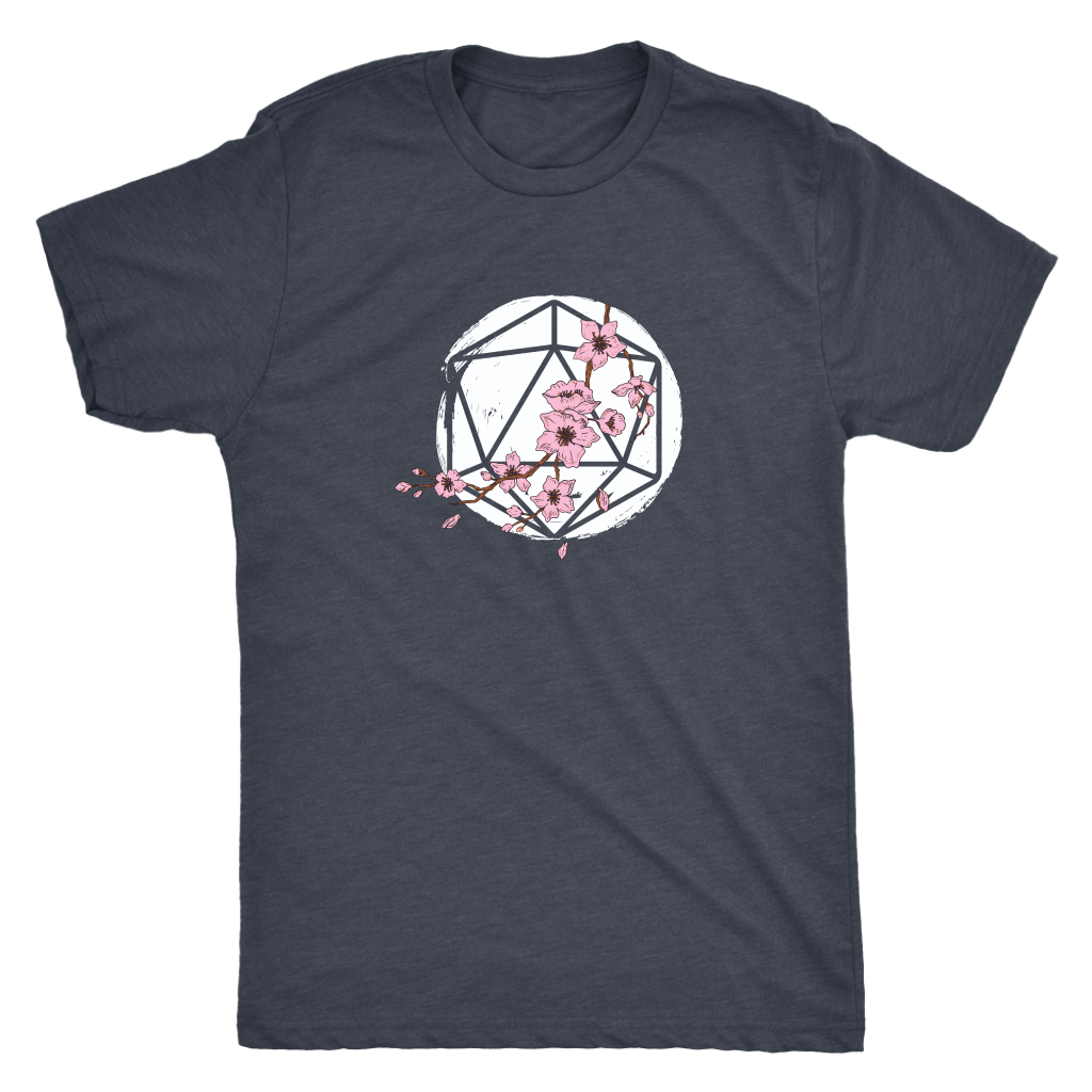 D20 Cherry Blossom T-shirt  - Gemmed Firefly