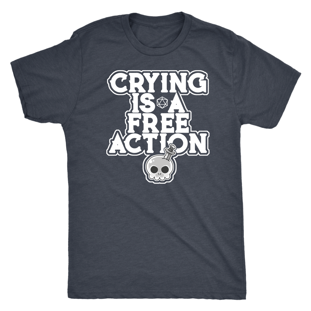 Crying is a Free Action T-shirt  - Gemmed Firefly