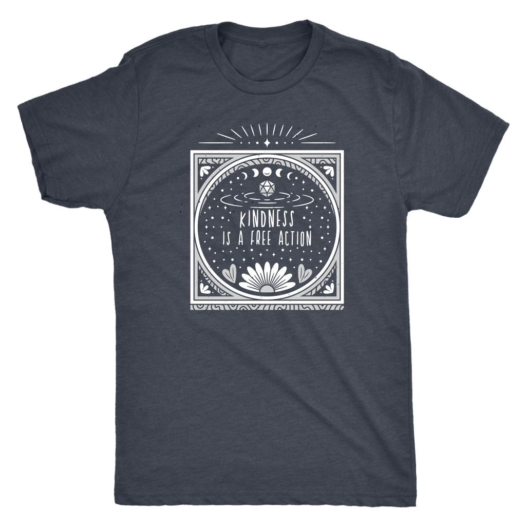 Kindness is a Free Action T-shirt  - Gemmed Firefly