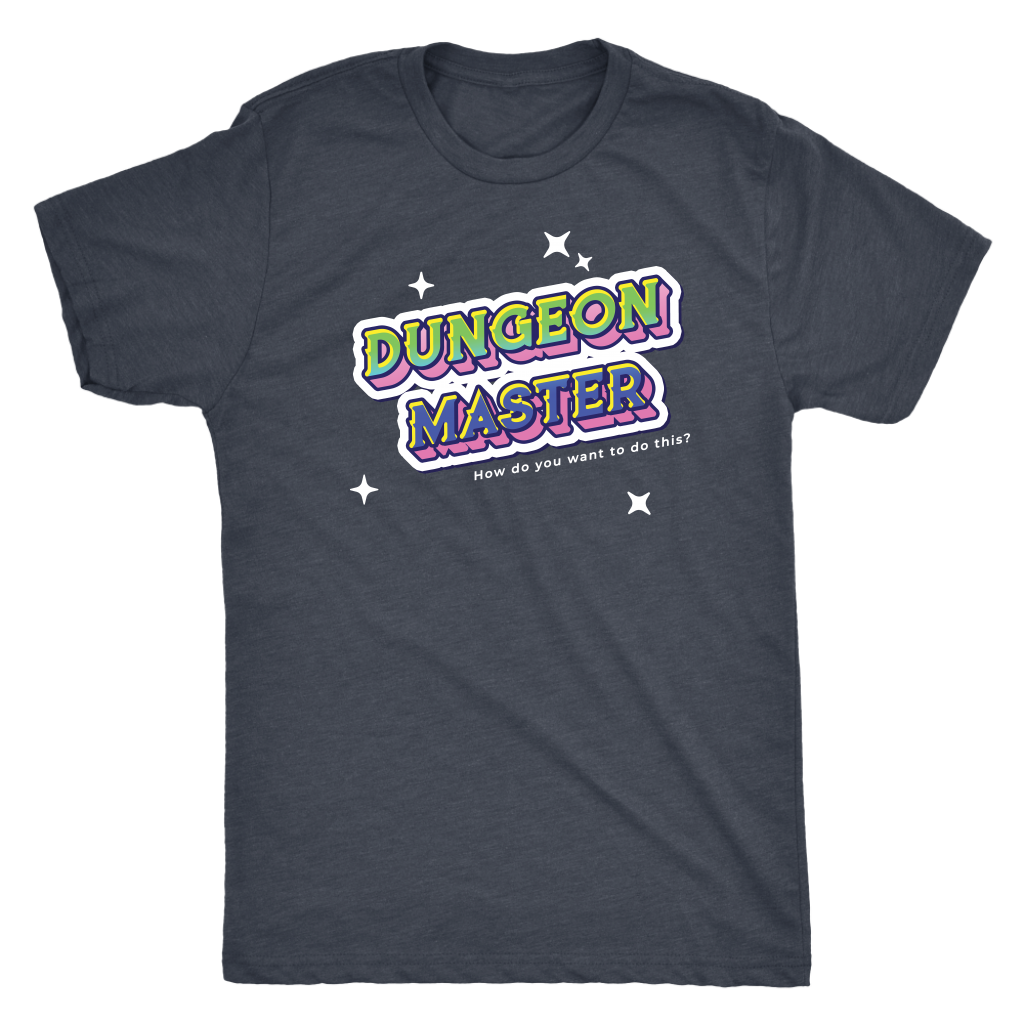 Dungeon Master Retro Title T-shirt  - Gemmed Firefly