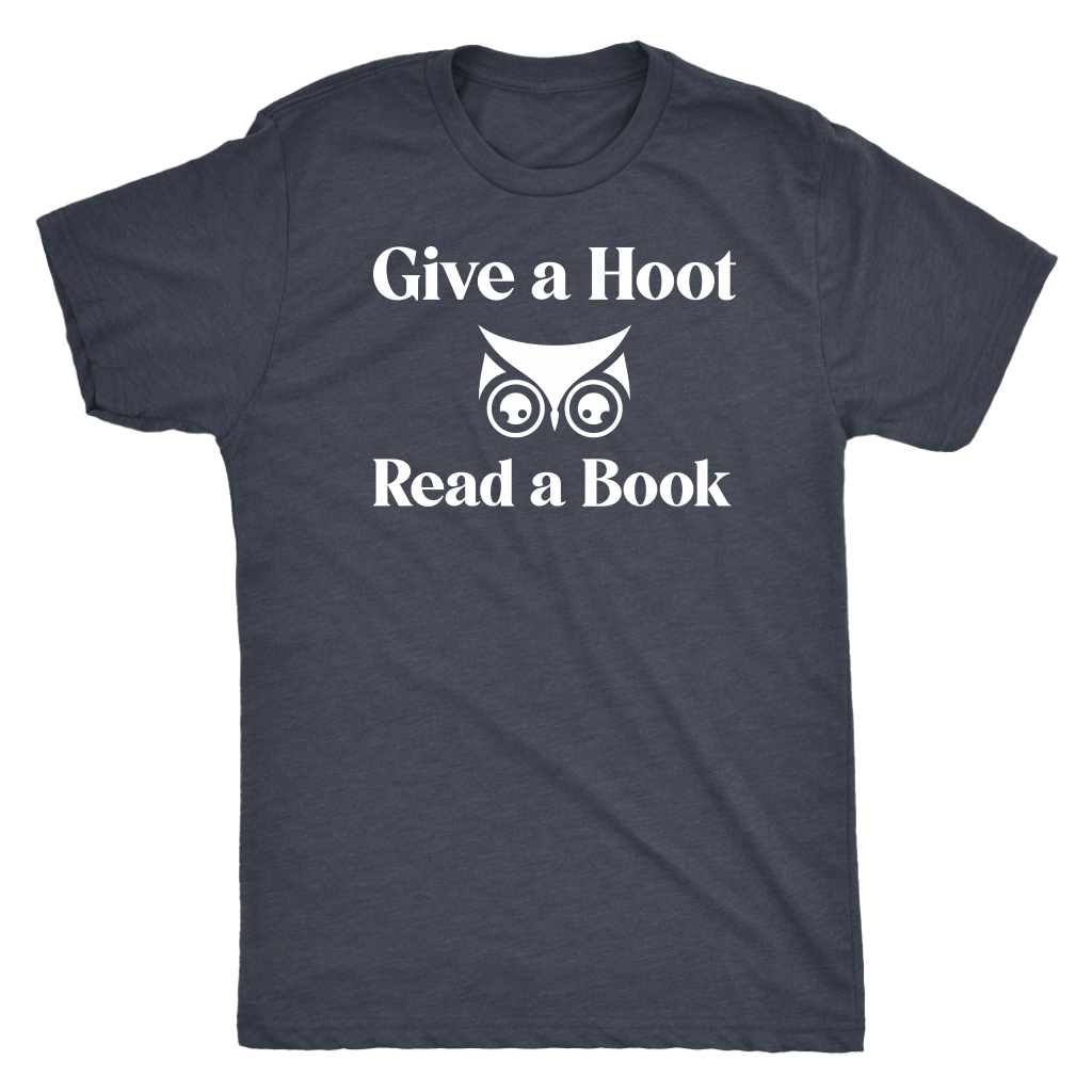 Give A Hoot Read A Book Shirt T-shirt  - Gemmed Firefly