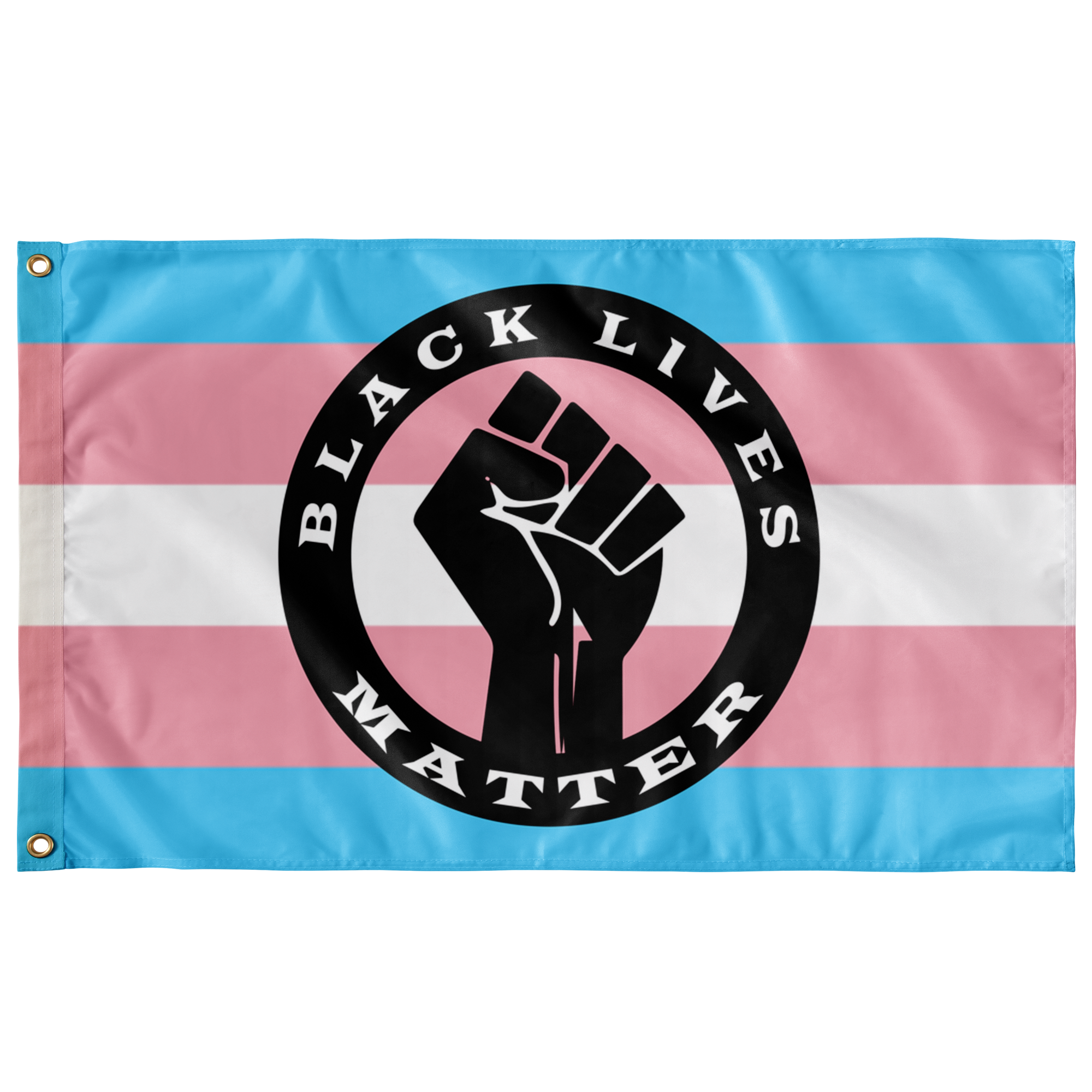 Transgender Black Lives Matter Flag LGBT BLM Flags  - Gemmed Firefly