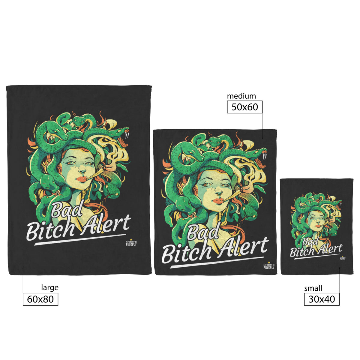 Bad Bitch Alert Blanket Blankets  - Gemmed Firefly