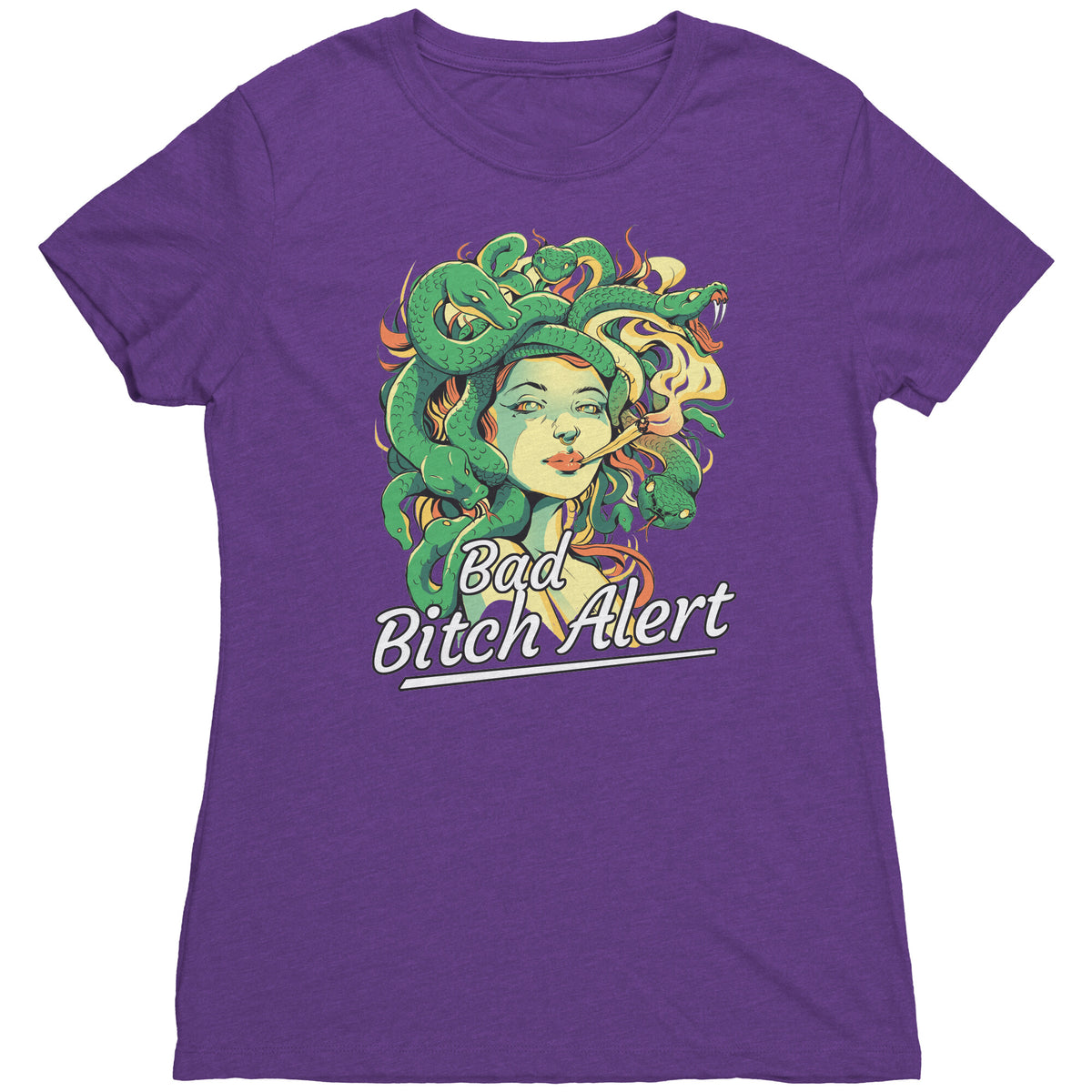 Bad Bitch Alert Medusa T-shirt  - Gemmed Firefly