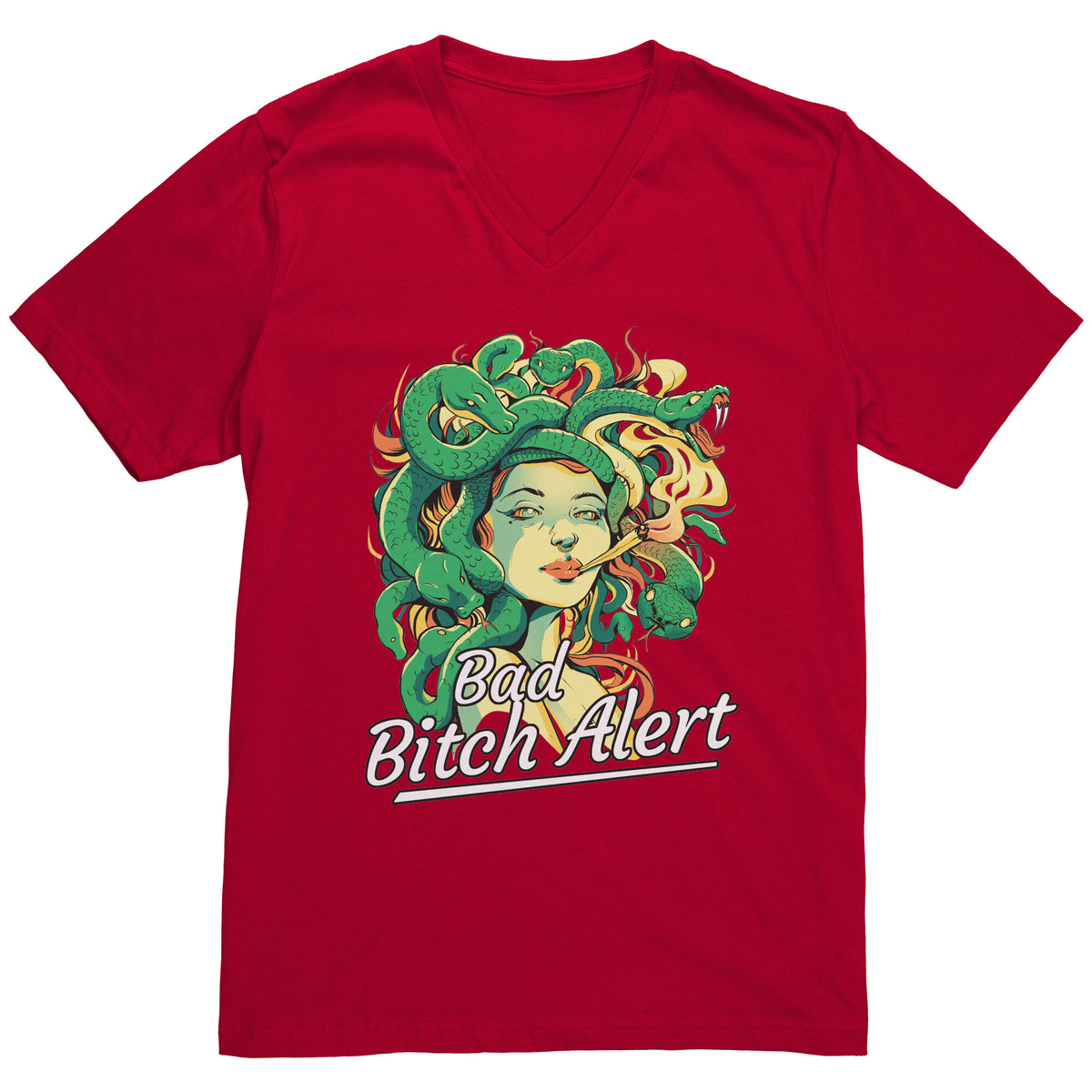 Bad Bitch Alert Medusa T-shirt  - Gemmed Firefly