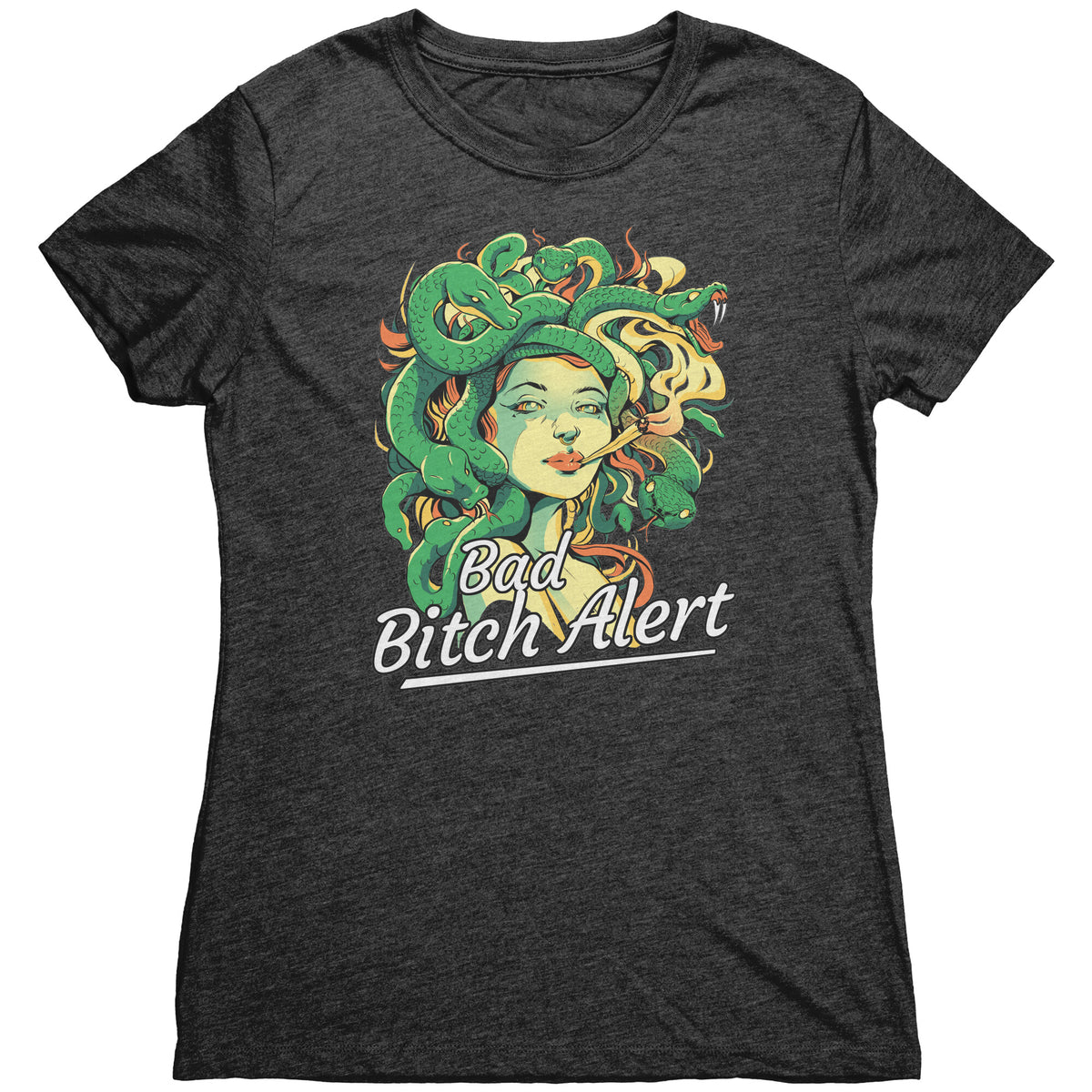 Bad Bitch Alert Medusa T-shirt  - Gemmed Firefly
