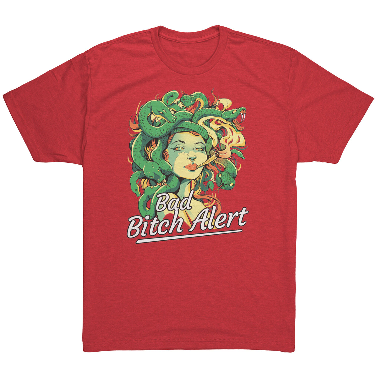 Bad Bitch Alert Medusa T-shirt  - Gemmed Firefly