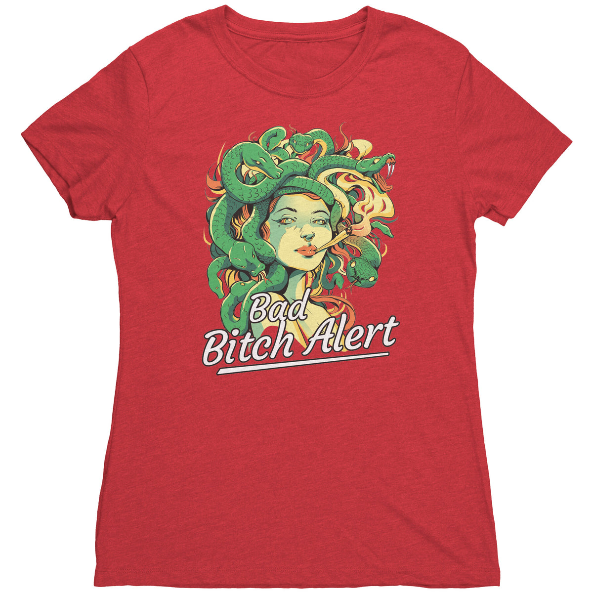 Bad Bitch Alert Medusa T-shirt  - Gemmed Firefly