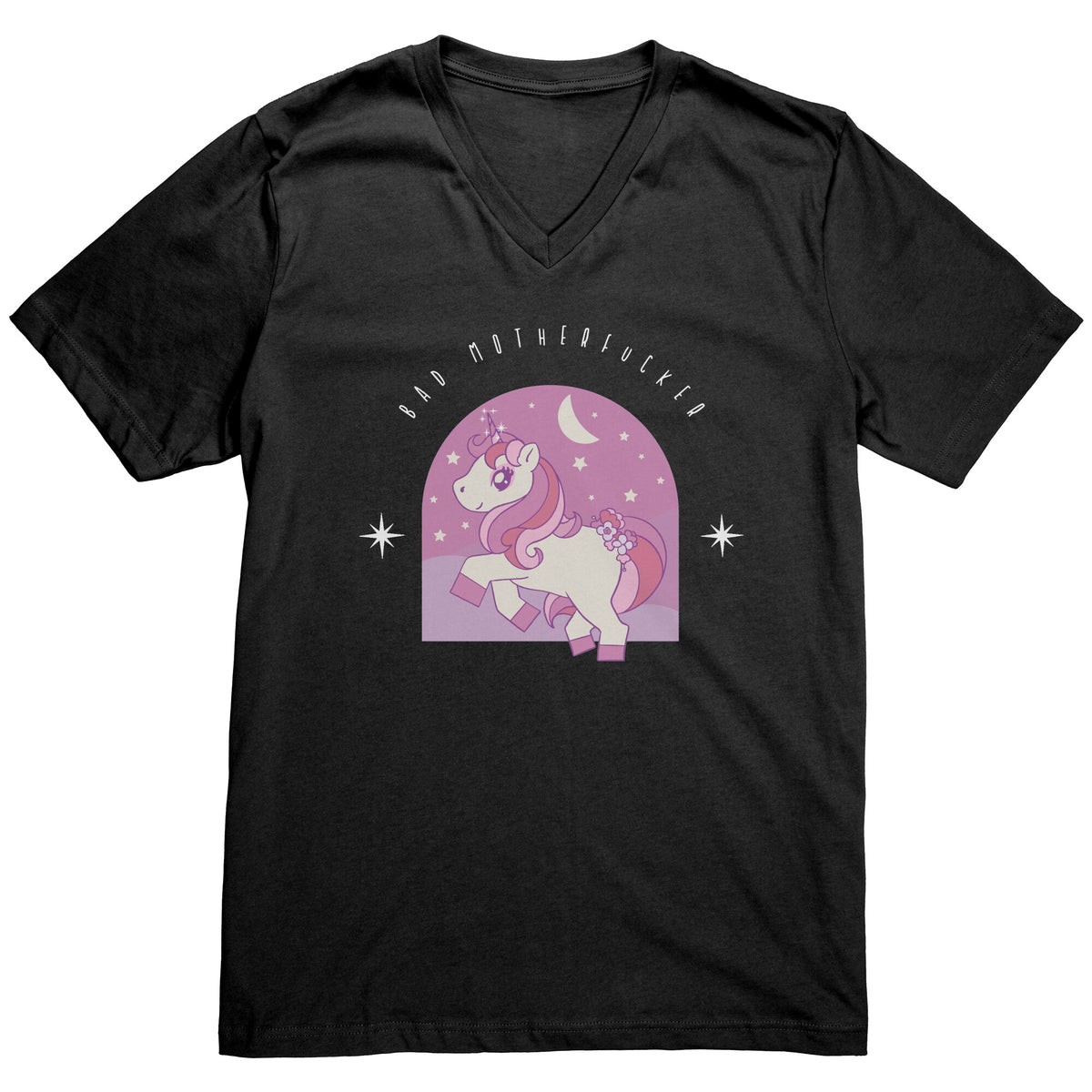 Bad MotherF-er Unicorn T-shirt  - Gemmed Firefly