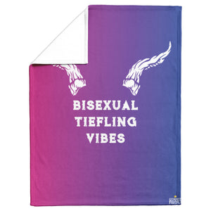 Bisexual Tiefling Vibes Blanket Blankets  - Gemmed Firefly