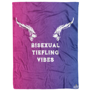 Bisexual Tiefling Vibes Blanket Blankets  - Gemmed Firefly