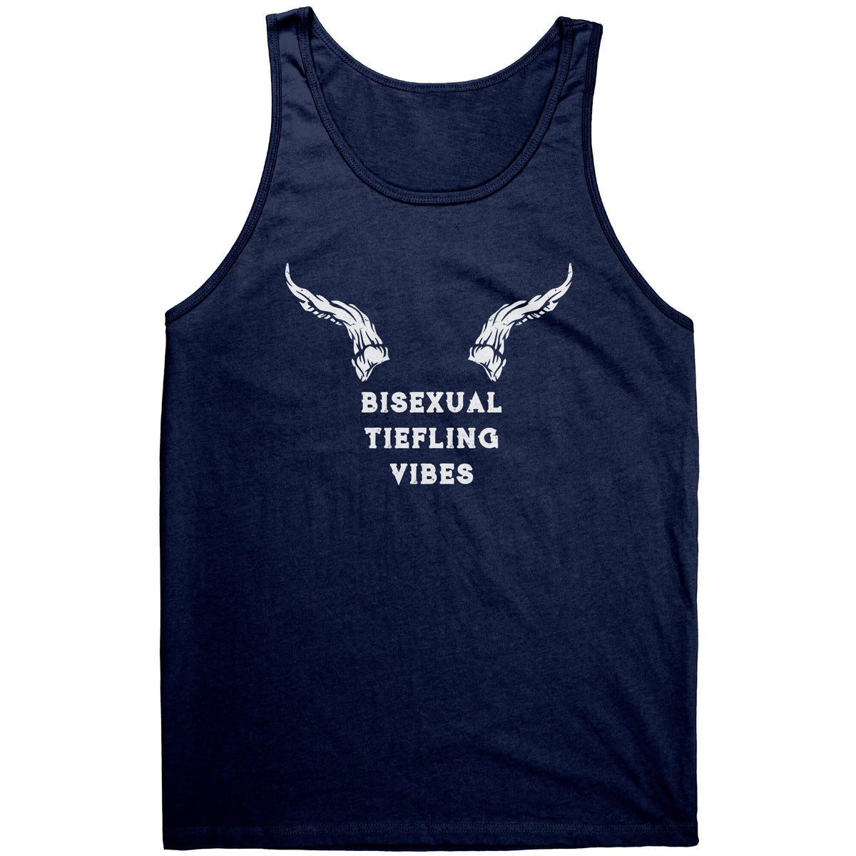 Bisexual Tiefling Vibes Tank T-shirt  - Gemmed Firefly