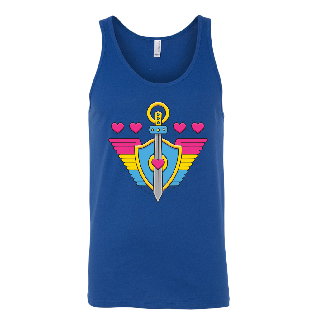 Pansexual Paladin (Badge Only) T-shirt  - Gemmed Firefly