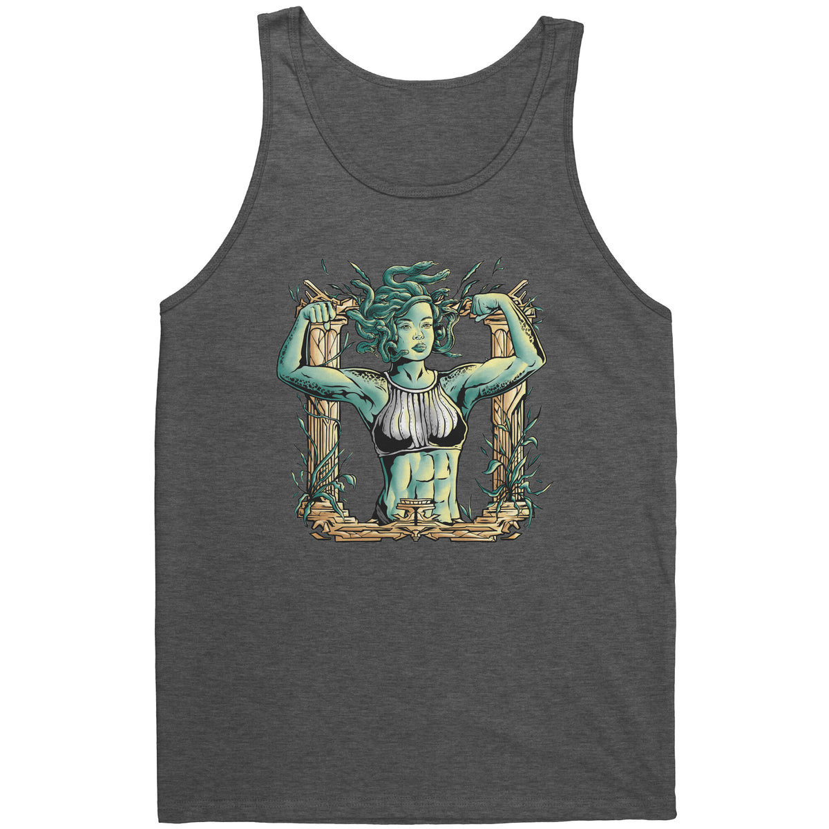 Chiselled Body Medusa T-shirt  - Gemmed Firefly