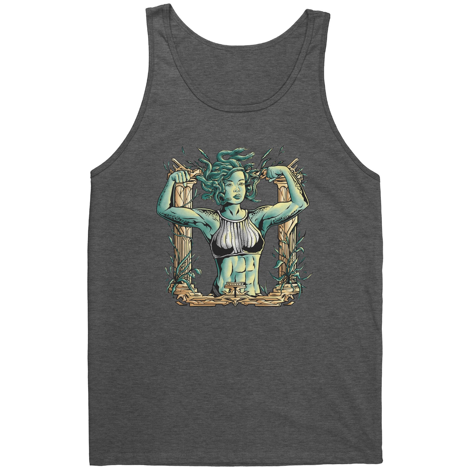 Chiselled Body Medusa T-shirt  - Gemmed Firefly