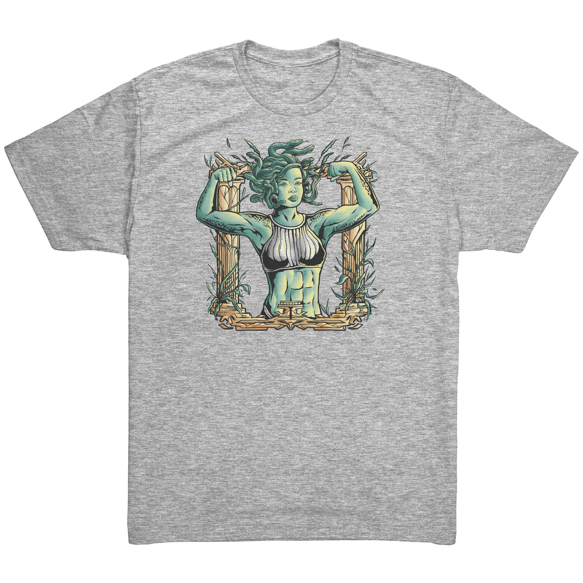 Chiselled Body Medusa T-shirt  - Gemmed Firefly