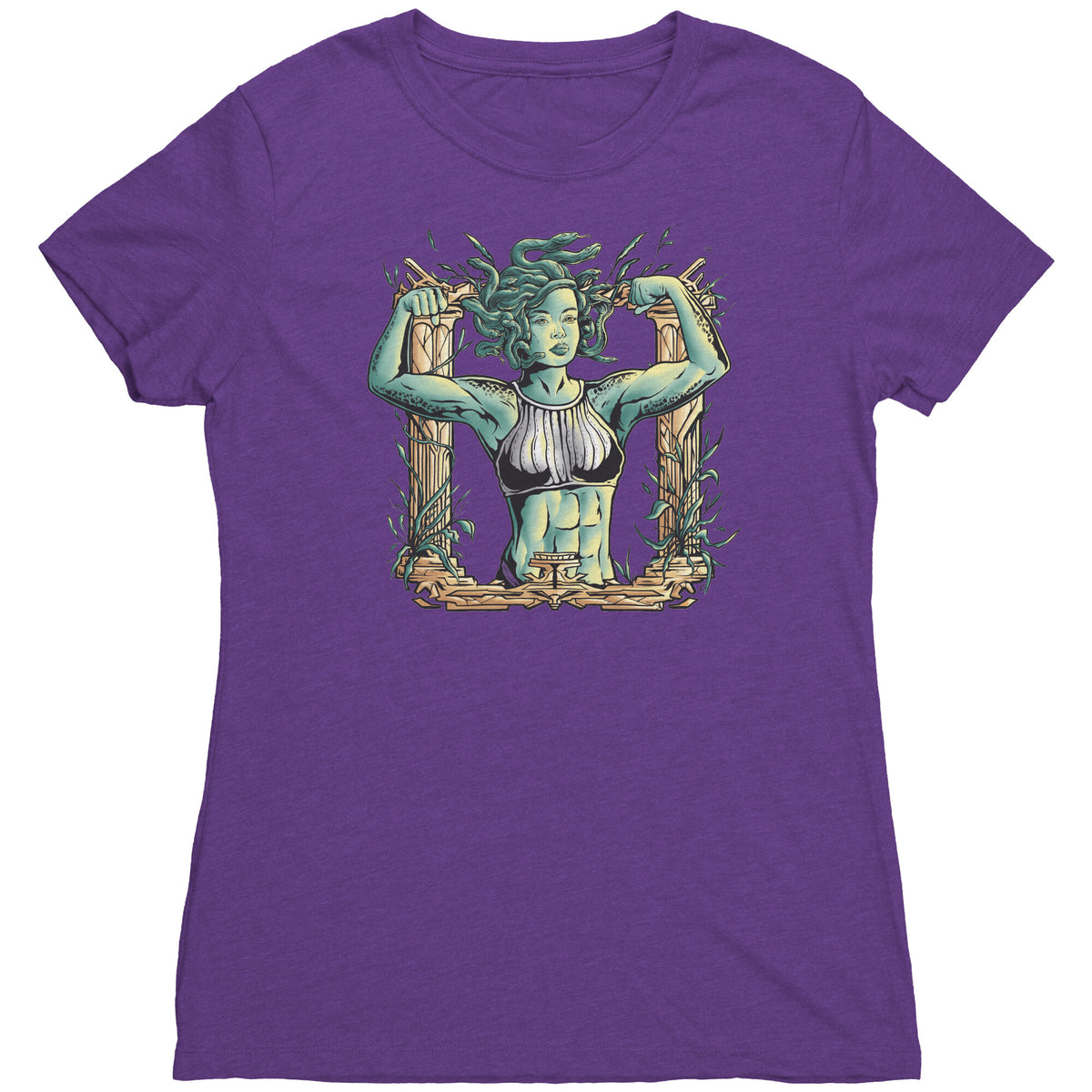 Chiselled Body Medusa T-shirt  - Gemmed Firefly