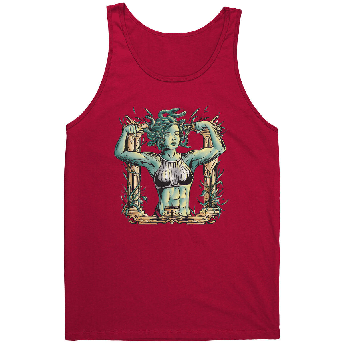 Chiselled Body Medusa T-shirt  - Gemmed Firefly