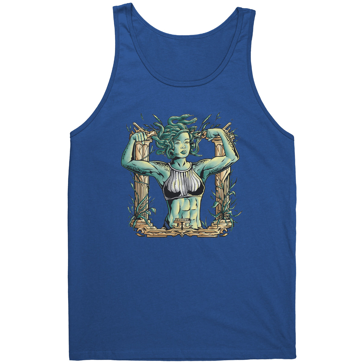 Chiselled Body Medusa T-shirt  - Gemmed Firefly